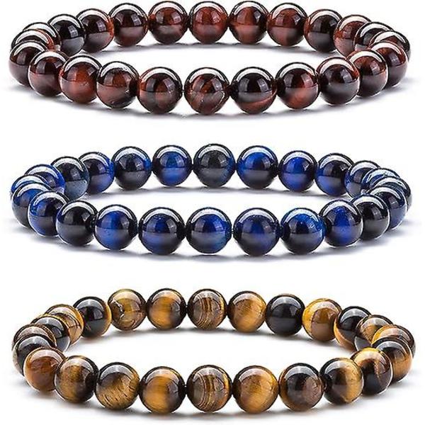 SZTXJ Kvinder 8mm Natursten Lava Sten Diffuser Elastisk Armbånd Yoga Agat Perler Armbånd Bangle