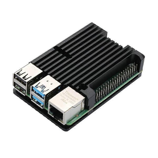 Raspberry Pi Metall 4:e Generation Skal Raspberry Pi 4:e Generation b + Aluminiumlegeringslåda 4b Värmeavledningsskal Tillbehör