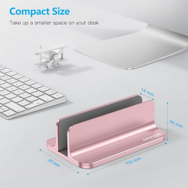 Laptopstativ Aluminium laptopstativ, justerbart, ripebeskyttelse, portabelt, lett design