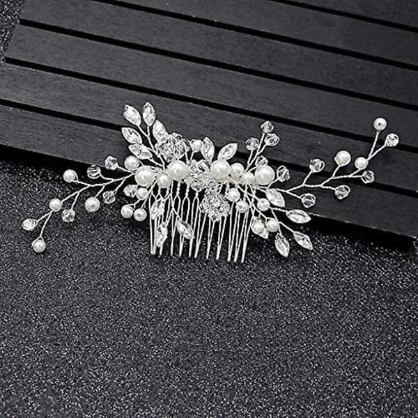 Brudkam Kvinnor Pärlsmycken Brudhårsmycken Kam Bröllop Elegant Huvudsmycke