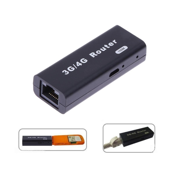 Mini kannettava 3g/4g Wifi Wlan Hotspot Wifi Hotspot 150mbps Rj45 USB langaton reititin USB kaapelilla