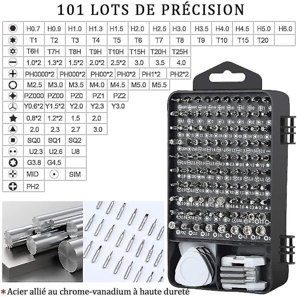 Hållbar Precisionsskruvmejselset Verktygssats Liten Låda Torx Skruvmejsel För Macbo