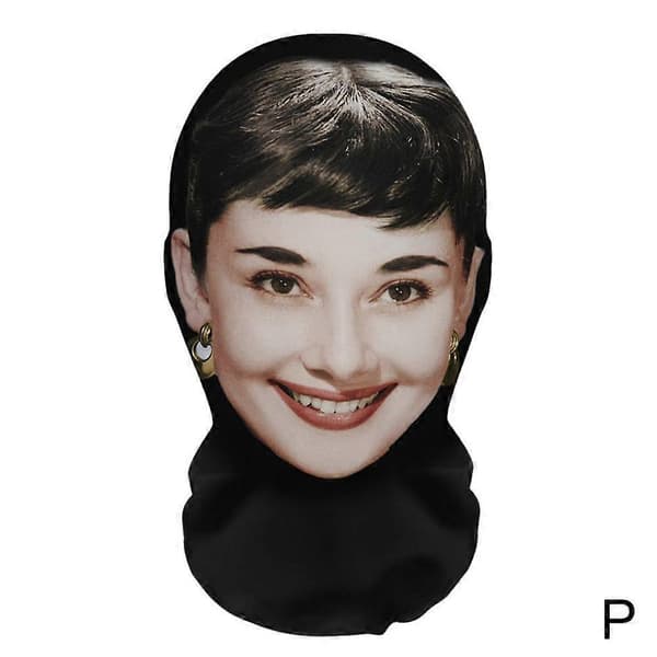 Ansigtspræstationsprank Fuld Ansigts 3D Maske, Balaclava Hue O'Neal/1pc