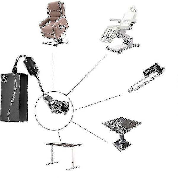 Strømforsyning for elektrisk lenestol / sofa - Transformatoradapter 29V AC/DC