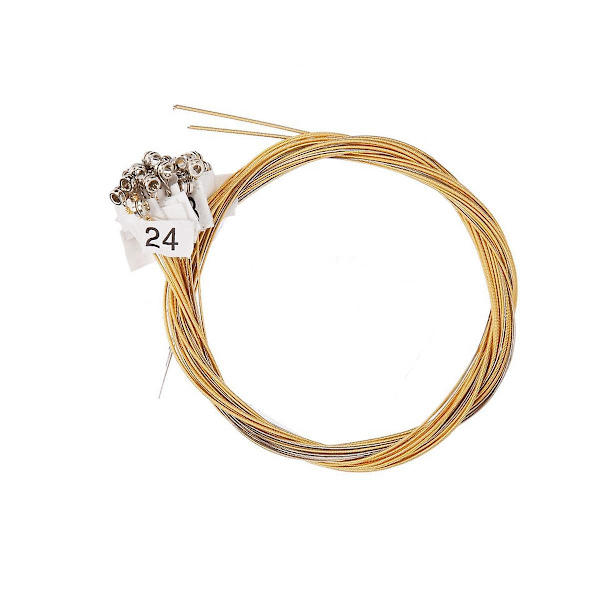 24 Strenge Metalstreng til Lyre Harpe, Nye Reserve Strenge, Lysere og Mere Holdbare