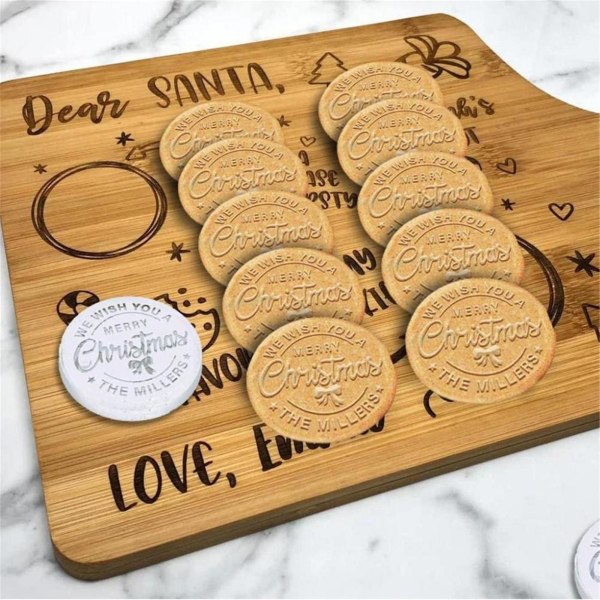 Personlig Glædelig Jul Cookie Stempel Med Dit Familiens Navn Cookieforme Jul Familie Cookie Stempel Glædelig Jul Cookie Stempel