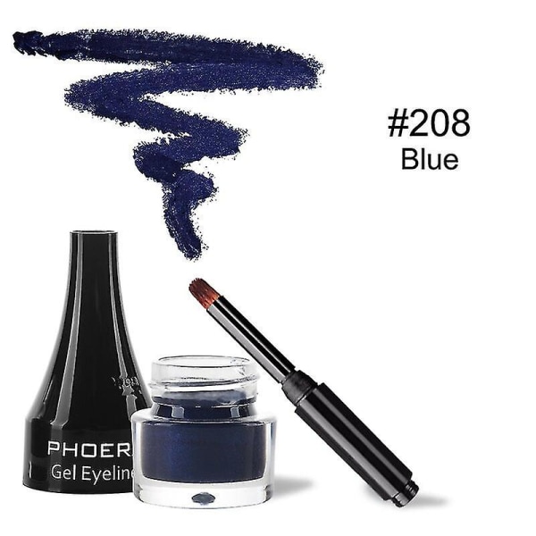 Phora 10 Colors Eyeliner Vanntett Eyeliner Gel Makeup Kosmetisk Gel Eye Liner med børste 24 timer langvarig Eye Liner Kit