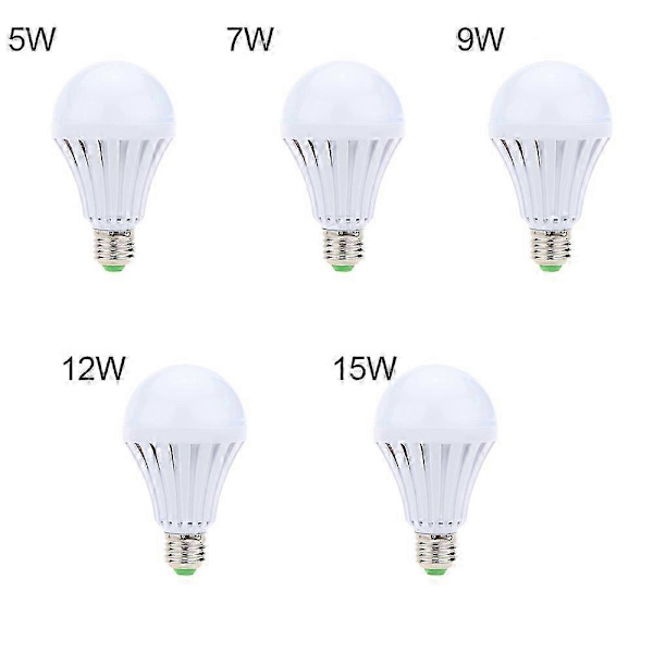 LED E27 Energibesparende Genopladelig Intelligent Pære Lampe Nødlys