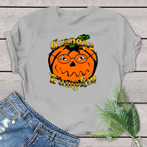 Halloween-kostymer for kvinner - Halloween casual T-skjorte med trykk - Toppbluse