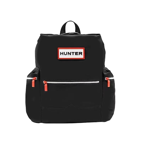 Hunter unisex utendørs ryggsekk for skole, toppspenne i nylon, vanntett, reise- og fjellturryggsekk black