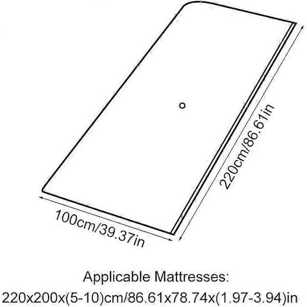 Storeposer for vakuumpakking av madrasser, klær, 220 x 100 cm Vakuumforseglet madrasspose, Vakuumpose for oppbevaring av madrasser ved flytting/oppbevaring av skummadrasser