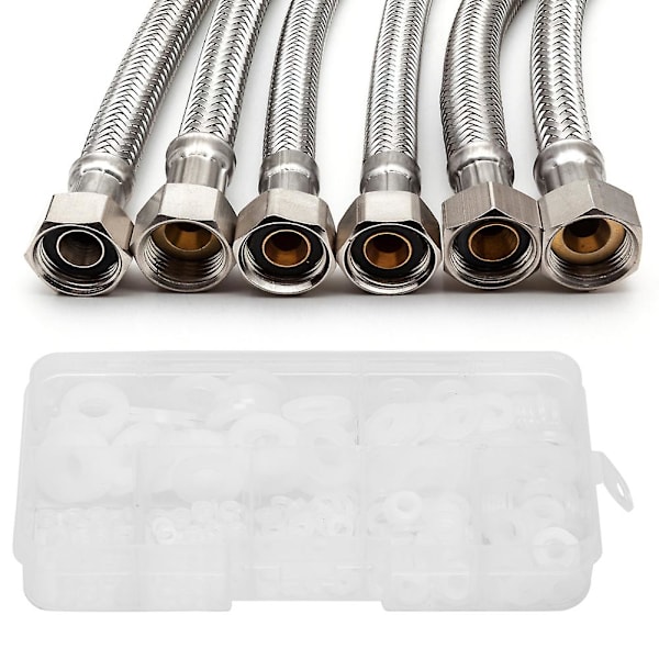 Nylon Plastbricka Plat Tätningsring Set 350st M2/M2.5/M3/M4/M5/M6/M8
