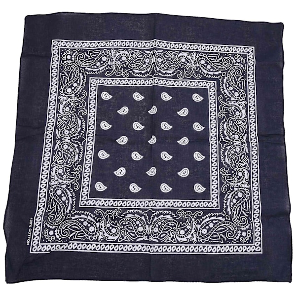3 Bandanas Mænd Og 57 X 57 Cm Kongeblå + + Blå