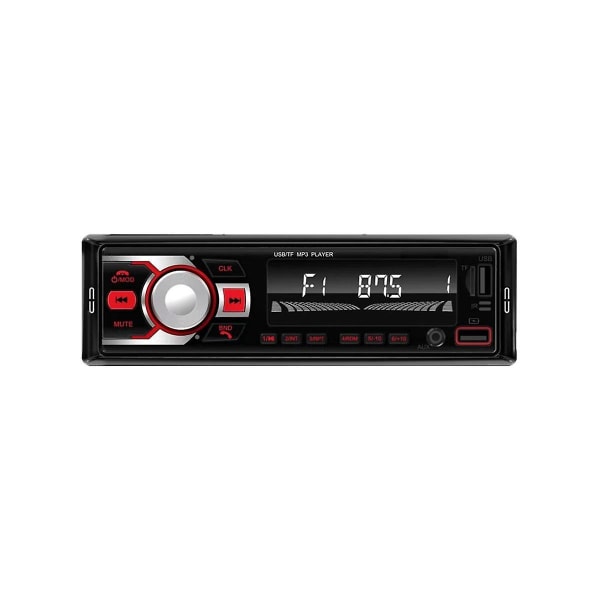 Bil Färgrik Ljus FM-Radio Bil Bluetooth MP3 12V Multimedia Spelare Kort USB Flash Drive Radio