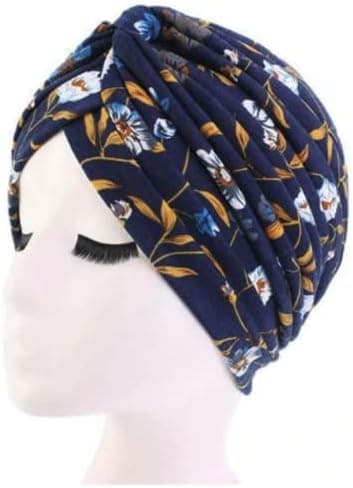 Kjemoterapi-hodeplagg for kvinner UK Myk Stretch Beanie Hodebånd Kjemoterapihette Hodebånd Blomster Hodebånd Stretch Myk Hatt