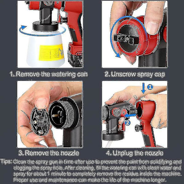 Elektrisk sprutpistol för Milwaukee 18V batteri, 800 ml, sladdlös färgspruta, kompatibel med automatisk möbelstålbeläggning, airbrush