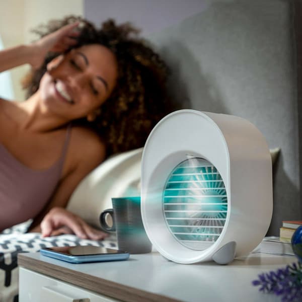 Mini luftkonditionering, luftfuktare och aromdiffusor