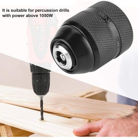3/8 tommer borepatron. Nøglefri metaladapter til elektriske boremaskiner