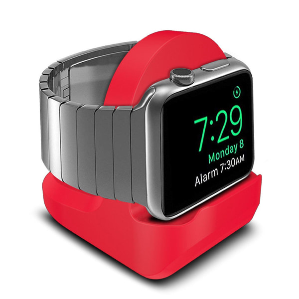 2023 Ny Hot Silicone Opladningsstand Dock Til Apple Watch Serie 1/2/3, Let & Bærbar Opladningsstation I 42mm & 38mm Størrelser