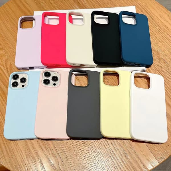 iPhone 16/iPhone16pro/iPhone16pro Max Kompatibelt Silikonskal, 4-sidigt Skydd. Fallskydd iPhone16proMax