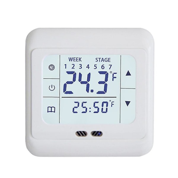 Elektrisk värmetermostat med pekskärm LCD-skärm Smart 16a termostat Energibesparande temperaturkontroll för hem