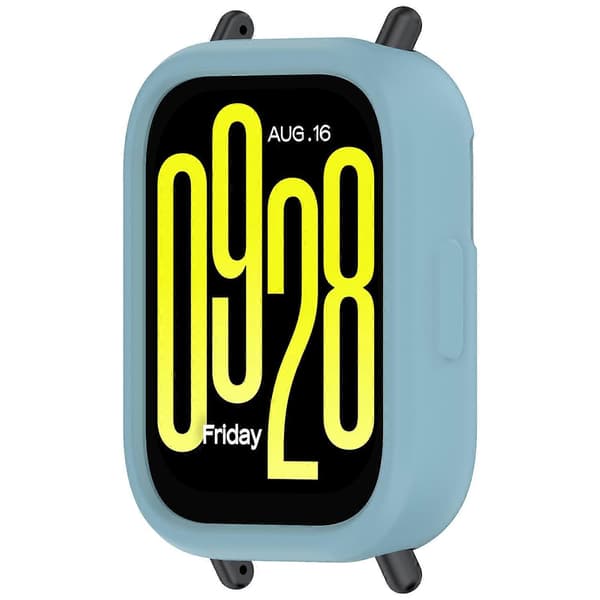 För Xiaomi Redmi Watch 5 Active Silikon Klockfodral Stötsäker Stötfångarram - Blå