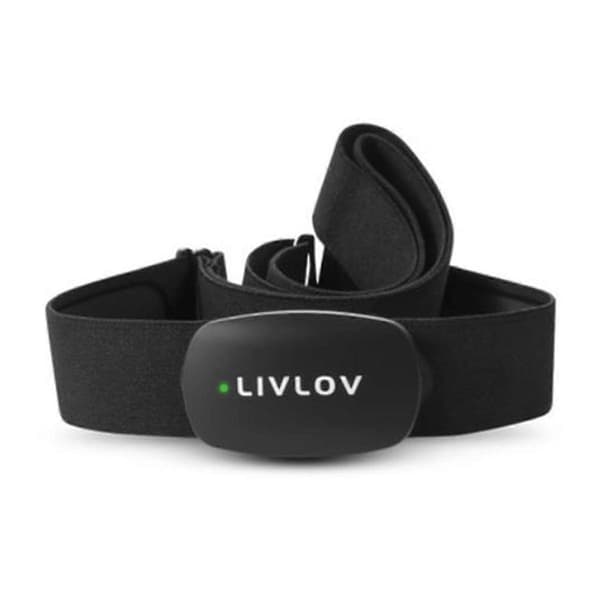 V6 Hjertefrekvensmonitor Bryststropp, Bluetooth 5.0 ANT+IP67 Vanntett Sensor for Strava