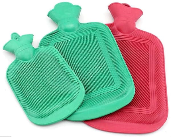 Varmvattenflaska i gummi VÄRMANDE Avslappnande Värme/Köldterapi 1000ml-2000ml