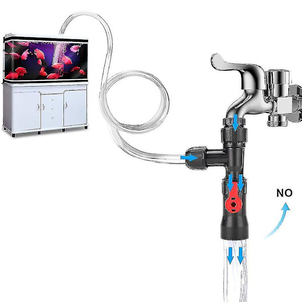 Betterlifefg-auto Akvarium Vattenväxlare Kit Kranadapter Vattenbytespump Rengöringsverktyg Fisk Tank Cleaner