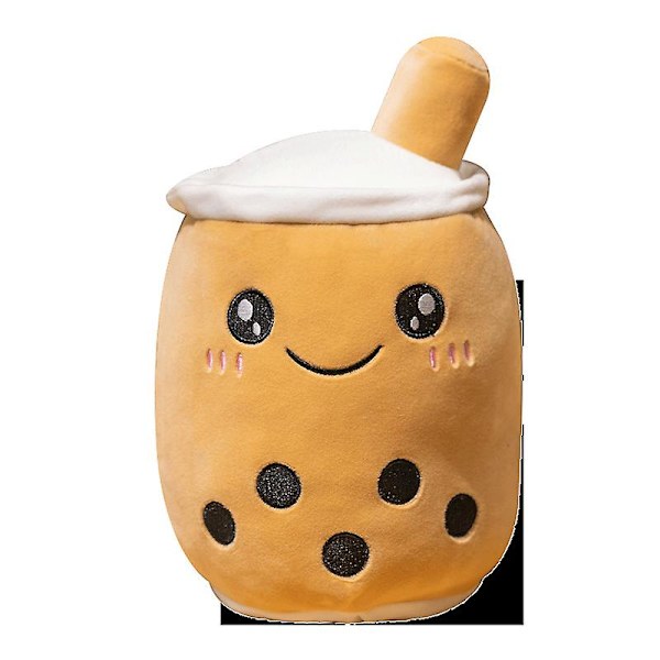 Roliga vändbara känslo-Boba Tea plyschleksaker Dubbelsidig bubbla mjuk docka fylld glad arg Boba mjölkte leksak presenter för barn Fg