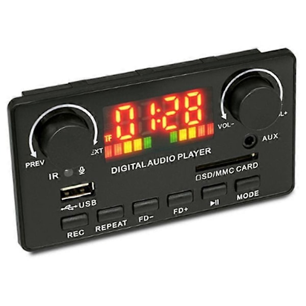 Bluetooth Effektförstärkarkort 2X40W Bil Ljud MP3-dekoder Stereo Musikförstärkare Bluetooth-modul
