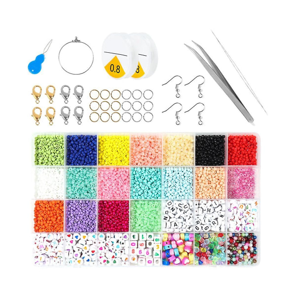Kirjehelmilaatikko värikäs set , jossa on tarvikkeita Tee itse -materiaalia avaimenperän tekemiseen Br