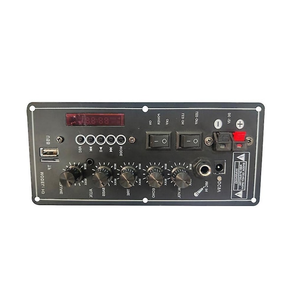 30w-120w Power Amplifier Board Audio Bluetooth-forstærker Usb Dac Fm Radio Tf Player Subwoofer Di