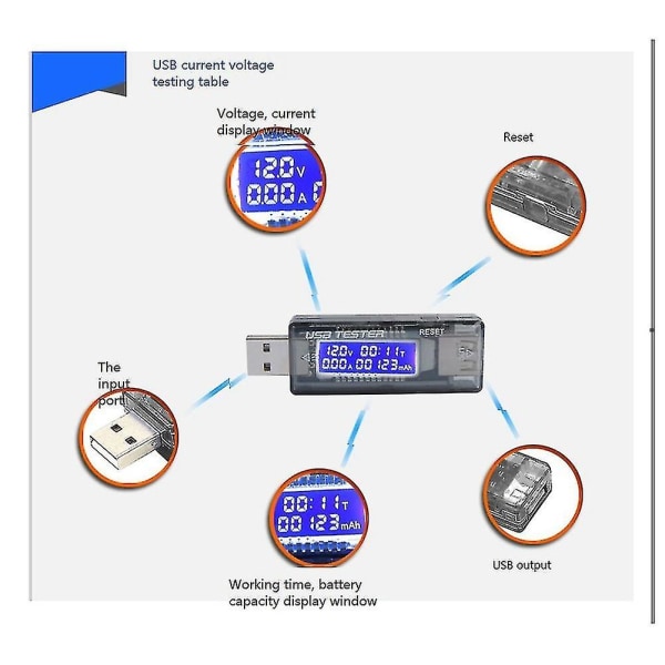 Usb Qc2.0 3.0 Current And Volta Charr Er Usb 3-20v Charr S Meter Voltmeter