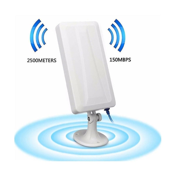 Långräckviddig 150 Mbps Wifi-förlängare Trådlös utomhusrouter Repeater Wlan-antenn för förstärkare 5m