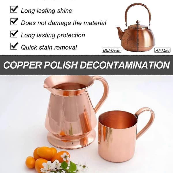 Kobber- og messingpudsemiddel dybkonverterende rustfjerner til hegn, vandhaner, farverige stålfliser - 300/200/100 ml 300ml