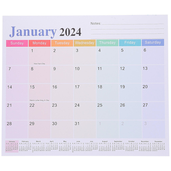 Magnetisk Notkalender för Hemmet, Månadskalender för Kontor, Hemtillbehör