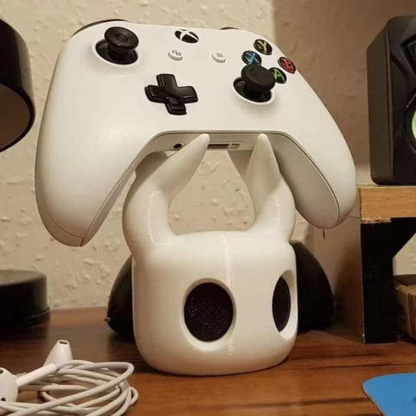 Universal Spilcontroller Stativ Kompatibel med PS4/PS5/Switch Hollow Knight Tema Skrivebordsvisning Black