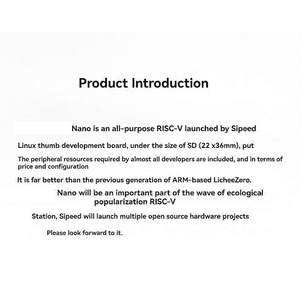LicheeRV Nano Ethernet Utvecklingskort RISCV Linux Öppen Källkod Modul Kompatibel med 22 Pin Kamera
