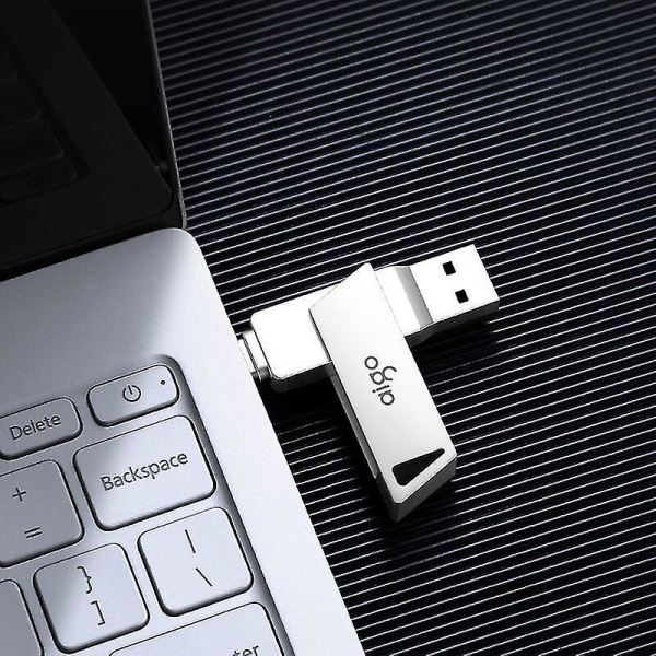 USB Flash Drive 128 GB USB C doble kontakter, Type C 3.1 og USB 3.0 Memory Stick, Pendrive Datalagring med dataoverføringshastighet på opptil 30 MB/s