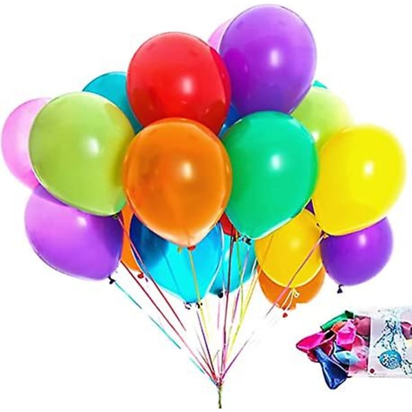 100 stk ballonger 12 farger lateks ballong fargerik for ballong krans bursdagsfest bryllup dekorasjon