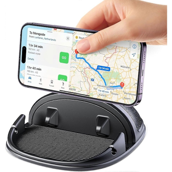 1 stk. Biltelefonholder, Universal Bilinstrumentbræt Telefonholder til iPhone 16 15 14 13 12 Pro Max 11 XR XS 8 7 Samsung Galaxy Huawei OnePlus Og Andre Sma