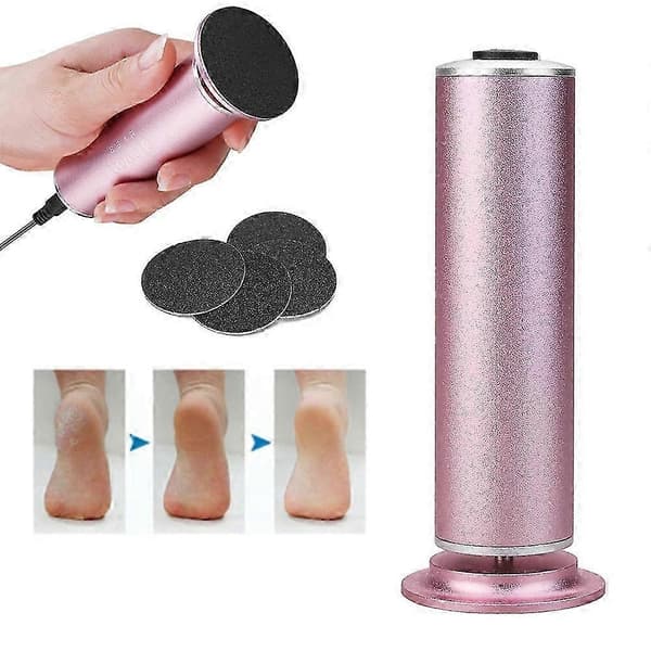 Dermave Elektrisk Fodhårdhudsfjerner, Smertefri Elektrisk Hårdhudsfjerner US Plug - Pink
