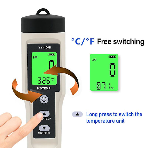 4-i-1 pH-mätare, Digital Vattenkvalitetsmätare för Testning av pH/TDS/EC/Temperatur Hög Noggrannhet, Test för Dricksvatten, Hem, Simbassäng