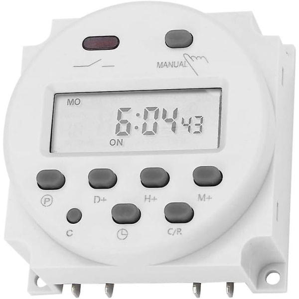 Cn101a Dc 12v Mini LCD Digital Timer Switch Programmerbar Styrning Strömtimer Switch 20v-240v/50-60hz