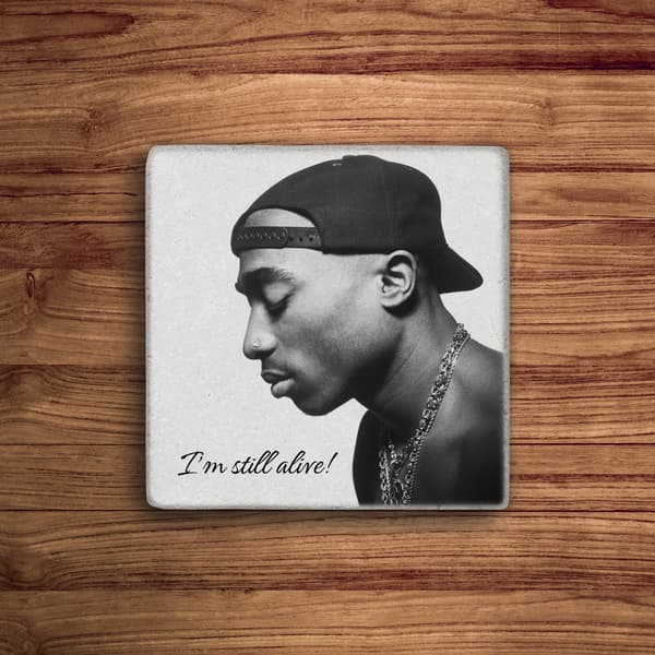 Tupac Shakur Trykte Steinbrikker Sett