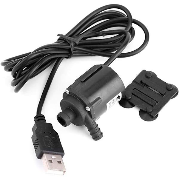 USB-mikroharjaton vesipumppu, erittäin hiljainen mini-uppopumppu, mikrovesijäähdytyspumppu suihkulähteille, akvaarioiden kiertoa varten, DC4V-6V 0.6-1.