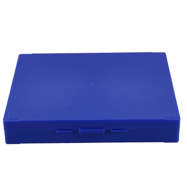 Royal Blue Plastic Rectangle Hold 100 Microslide Slide Microscope Box-yuyu