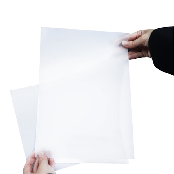 100 stk varmeoverføringsfilm varm/kald peeling A4 8,25\"x11,75\" papir for Dtf-skriver Fg
