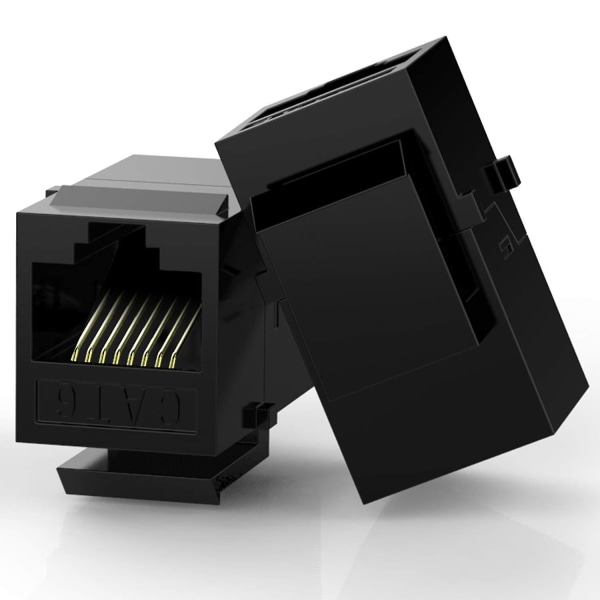 25 st RJ45-kopplingar Cat6 Keystone-uttag Inline-koppling Hona till Hona Insatskoppling